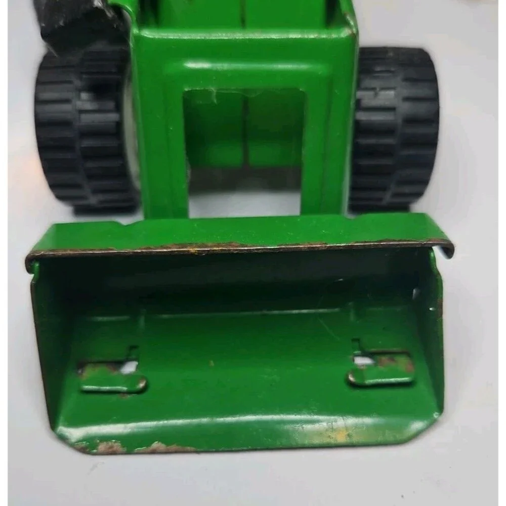 Vintage Buddy L Front Loader Tractor – Green Steel – Made in Japan